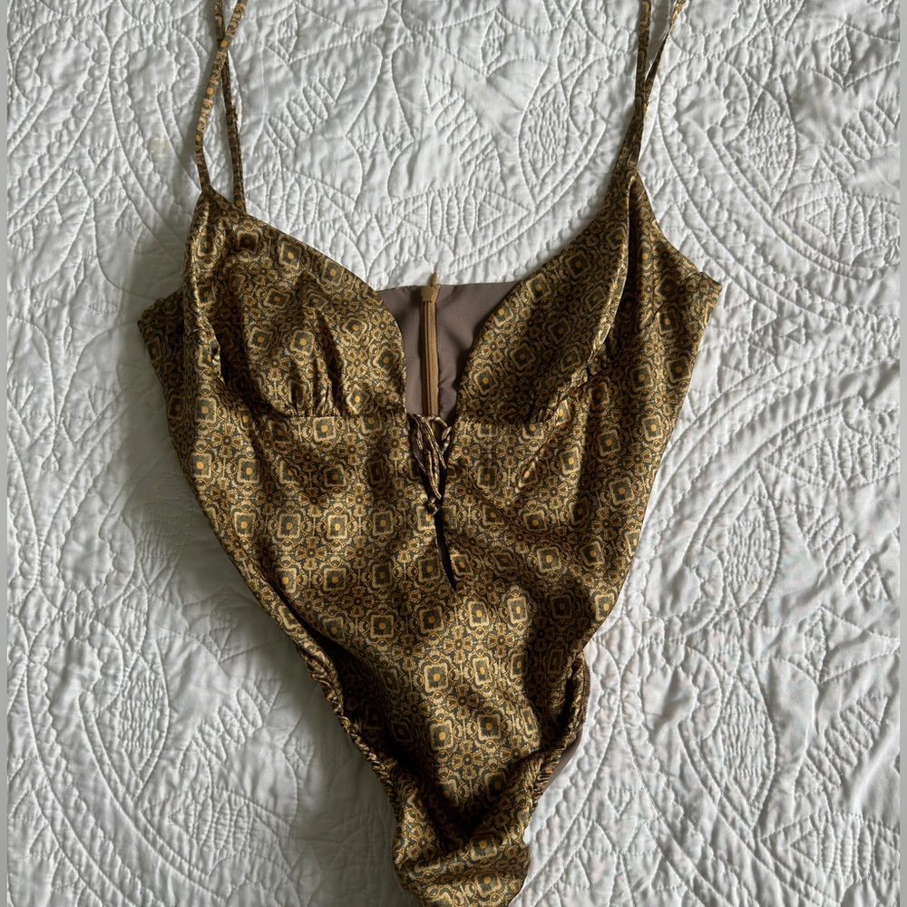 Heavy Manners Hopelessly Devoted Silk Bodysuit